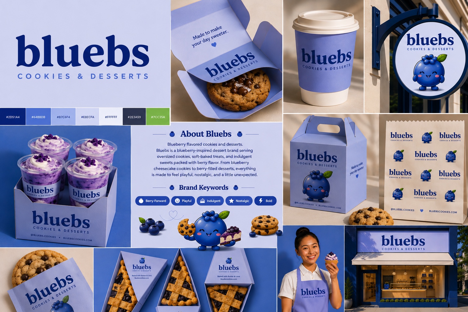 Bluebs — Branding + Logo Design