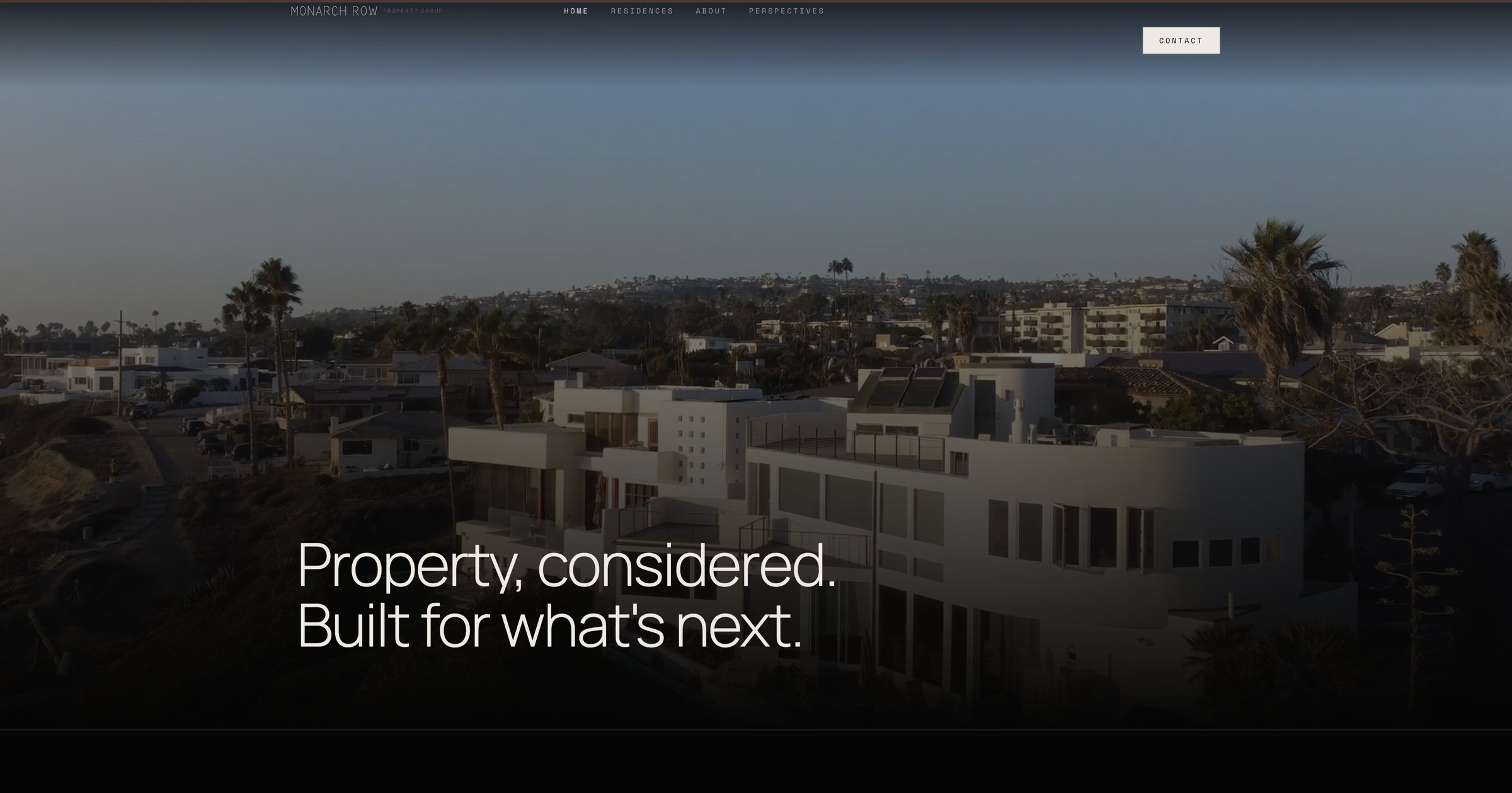 Monarch Row — Web Design